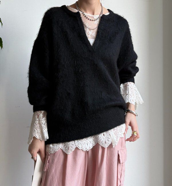  「深Vスリットニット」|ニット・セーター|