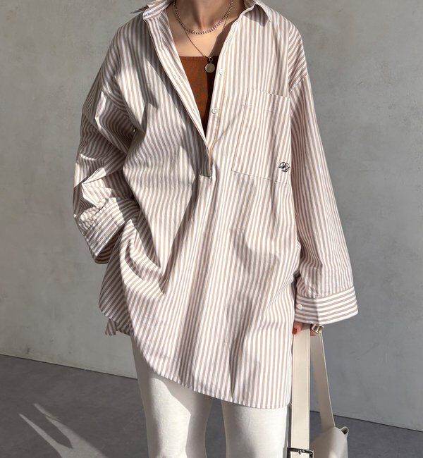  「DD刺繍チュニックシャツ」|シャツ・ブラウス|