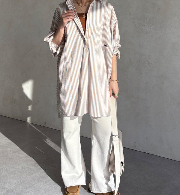  「DD刺繍チュニックシャツ」|シャツ・ブラウス|