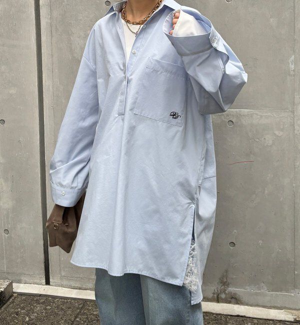  「DD刺繍チュニックシャツ」|シャツ・ブラウス|