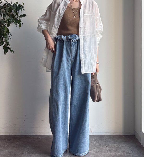  「【WEB限定】切替シアーブラウス」|シャツ・ブラウス|