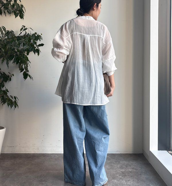  「【WEB限定】切替シアーブラウス」|シャツ・ブラウス|