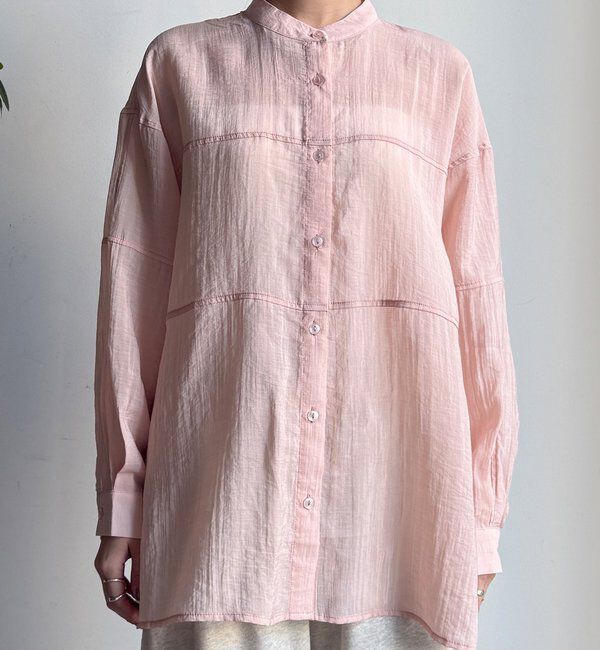  「【WEB限定】切替シアーブラウス」|シャツ・ブラウス|