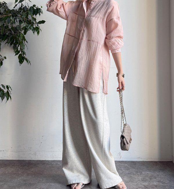  「【WEB限定】切替シアーブラウス」|シャツ・ブラウス|