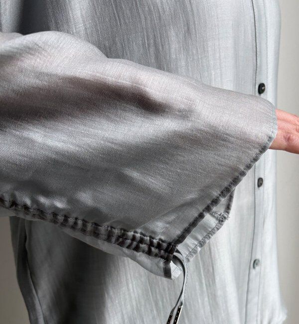  「【WEB】シアーバックフリルブラウス」|シャツ・ブラウス|