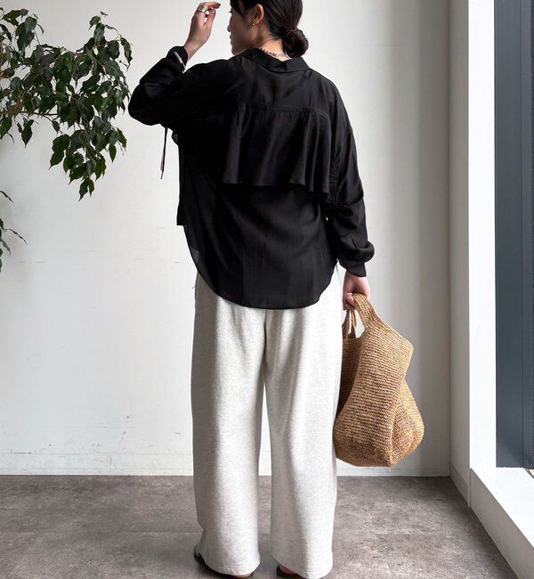  「【WEB】シアーバックフリルブラウス」|シャツ・ブラウス|