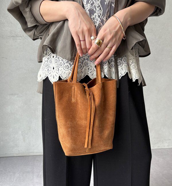  「【WEB限定】スエードミニトートバッグ」|トートバッグ|