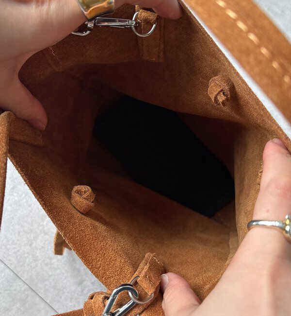  「【WEB限定】スエードミニトートバッグ」|トートバッグ|