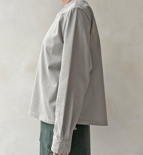  「【WEB限定】サイドドロストハーフジッププルオーバー」|Tシャツ・カットソー|