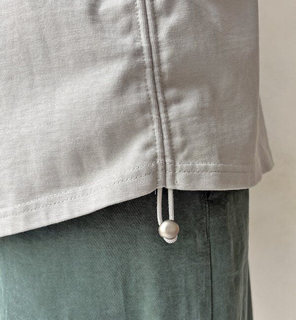  「【WEB限定】サイドドロストハーフジッププルオーバー」|Tシャツ・カットソー|