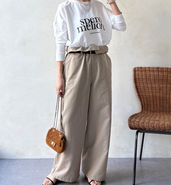  「【WEB限定】オーバーサイズロゴロンTEE」|Tシャツ・カットソー|