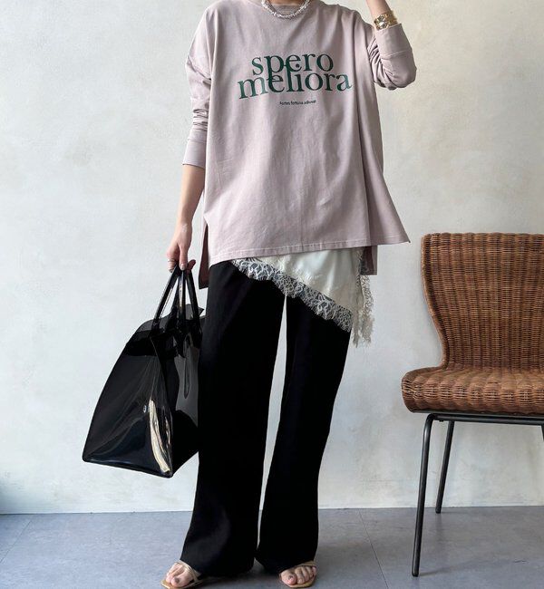  「【WEB限定】オーバーサイズロゴロンTEE」|Tシャツ・カットソー|