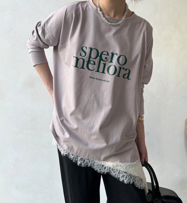  「【WEB限定】オーバーサイズロゴロンTEE」|Tシャツ・カットソー|