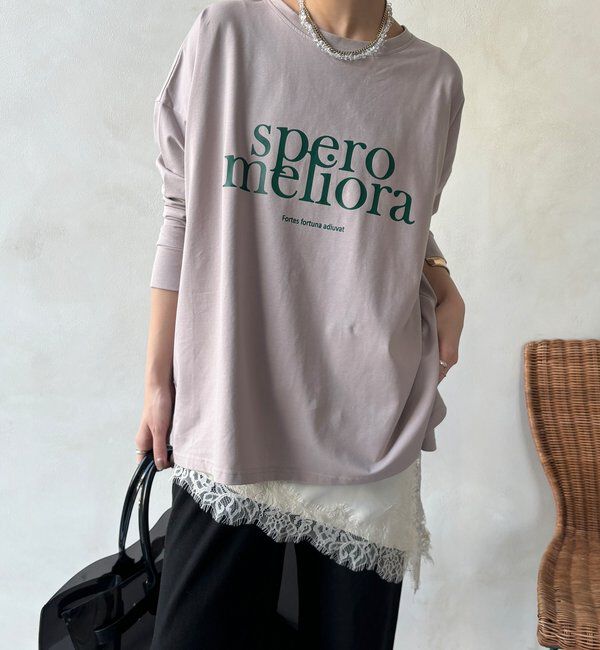  「【WEB限定】オーバーサイズロゴロンTEE」|Tシャツ・カットソー|