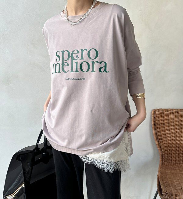  「【WEB限定】オーバーサイズロゴロンTEE」|Tシャツ・カットソー|