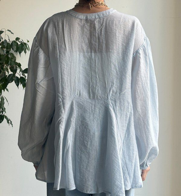  「【WEB限定】切替ギャザーブラウス」|シャツ・ブラウス|