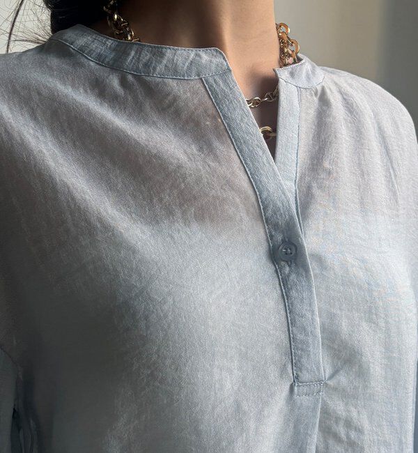  「【WEB限定】切替ギャザーブラウス」|シャツ・ブラウス|