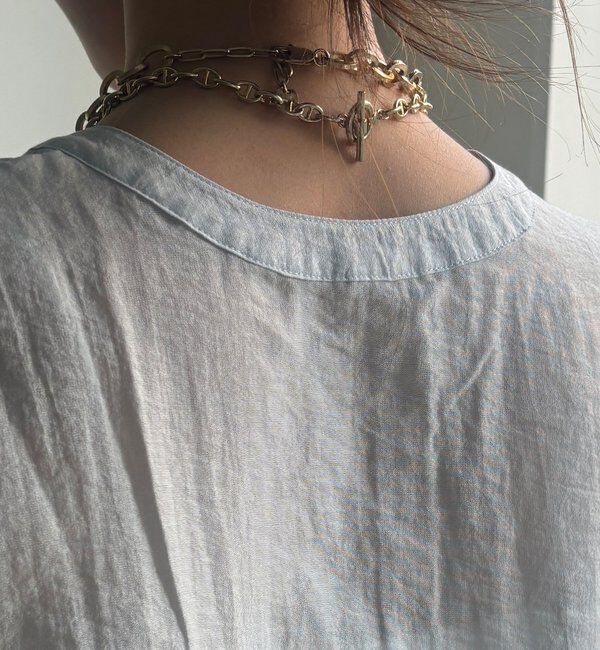  「【WEB限定】切替ギャザーブラウス」|シャツ・ブラウス|