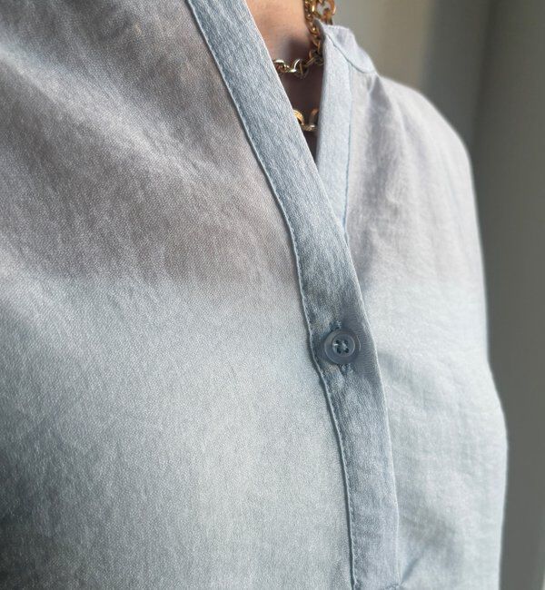  「【WEB限定】切替ギャザーブラウス」|シャツ・ブラウス|