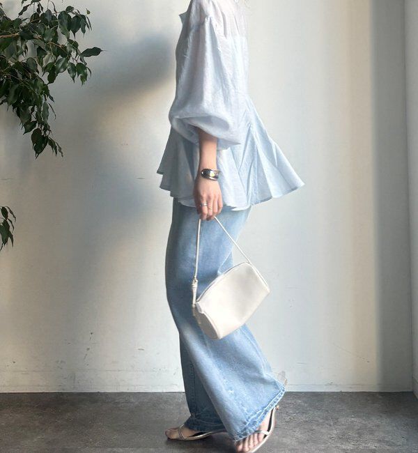  「【WEB限定】切替ギャザーブラウス」|シャツ・ブラウス|