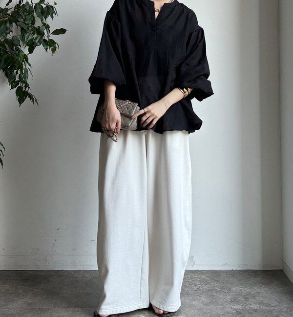  「【WEB限定】切替ギャザーブラウス」|シャツ・ブラウス|