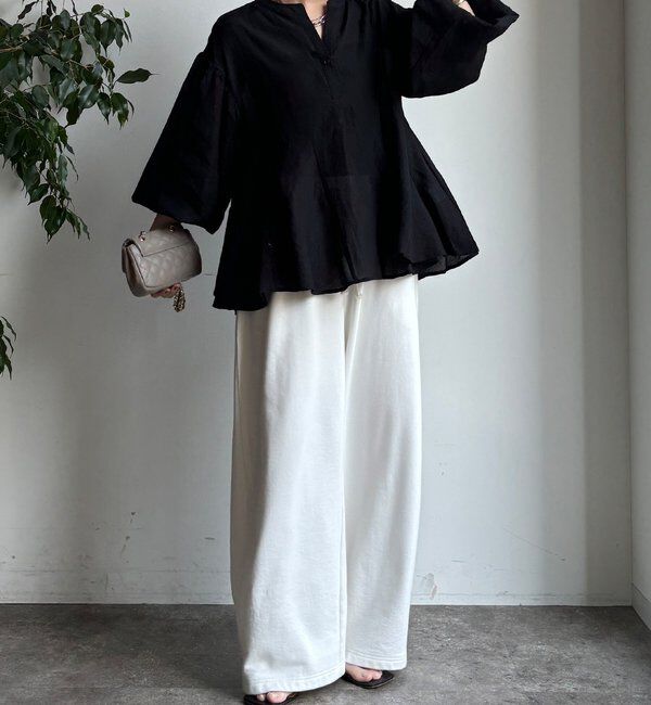  「【WEB限定】切替ギャザーブラウス」|シャツ・ブラウス|