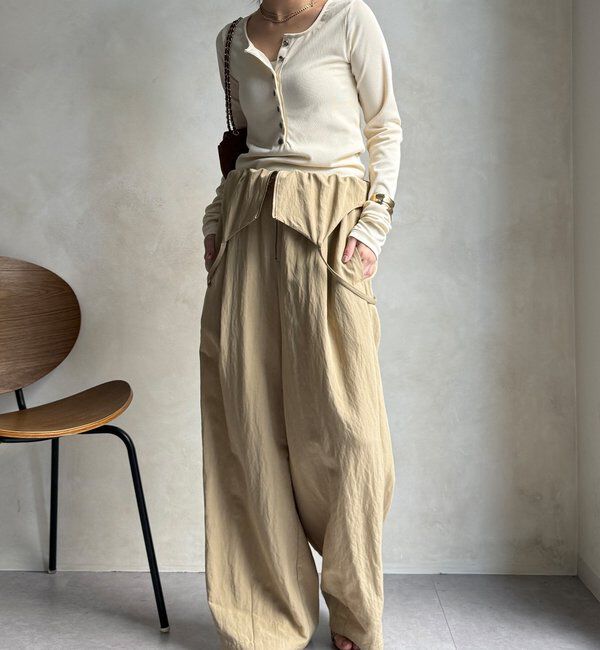  「【WEB限定】ヘンリーネックリブニット」|ニット・セーター|