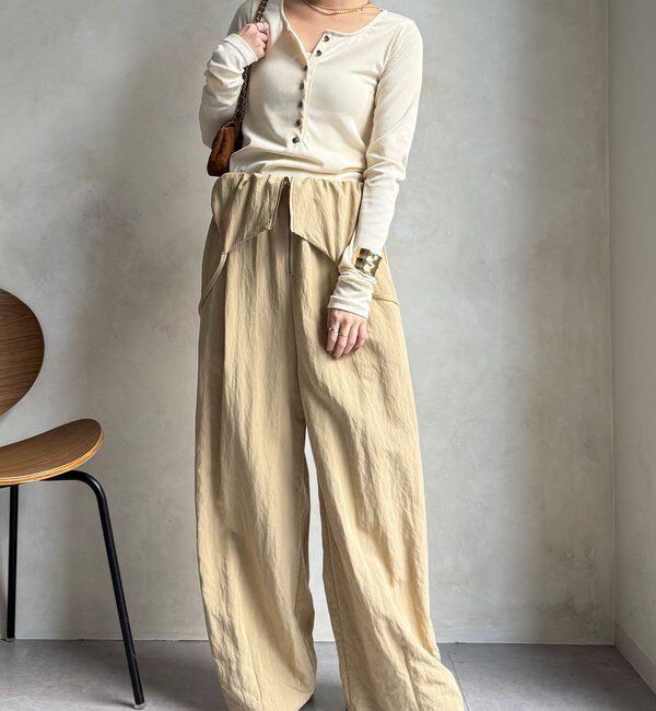  「【WEB限定】ヘンリーネックリブニット」|ニット・セーター|