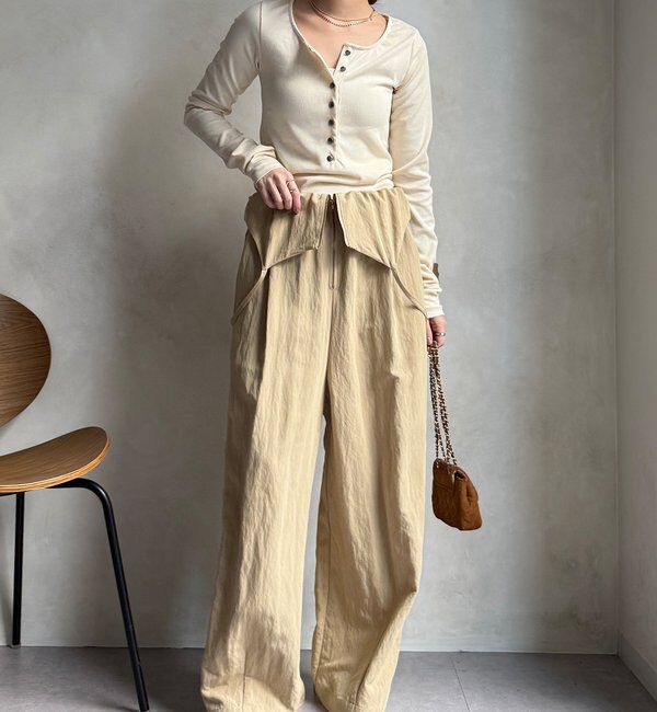  「【WEB限定】ヘンリーネックリブニット」|ニット・セーター|