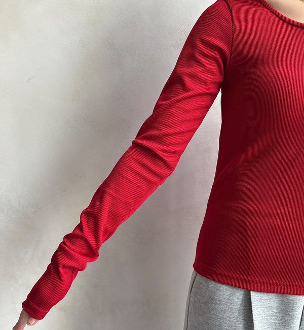  「【WEB限定】ヘンリーネックリブニット」|ニット・セーター|