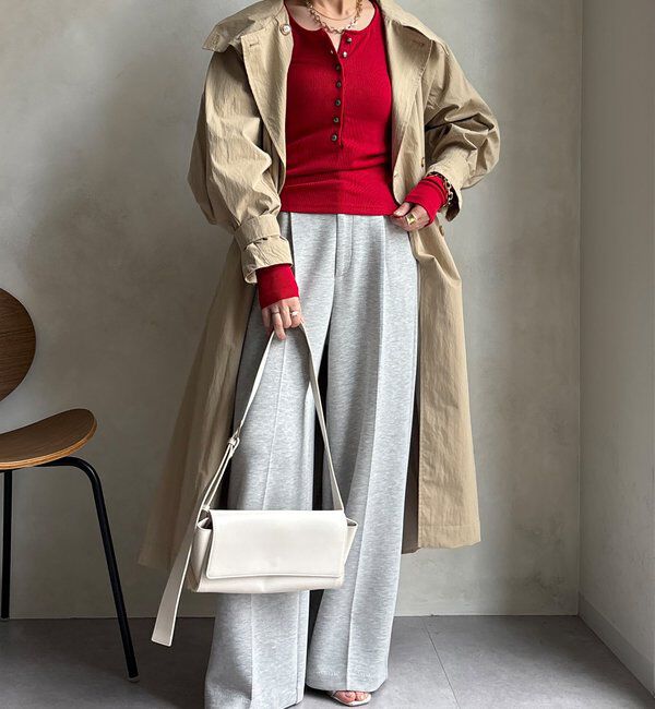  「【WEB限定】ヘンリーネックリブニット」|ニット・セーター|