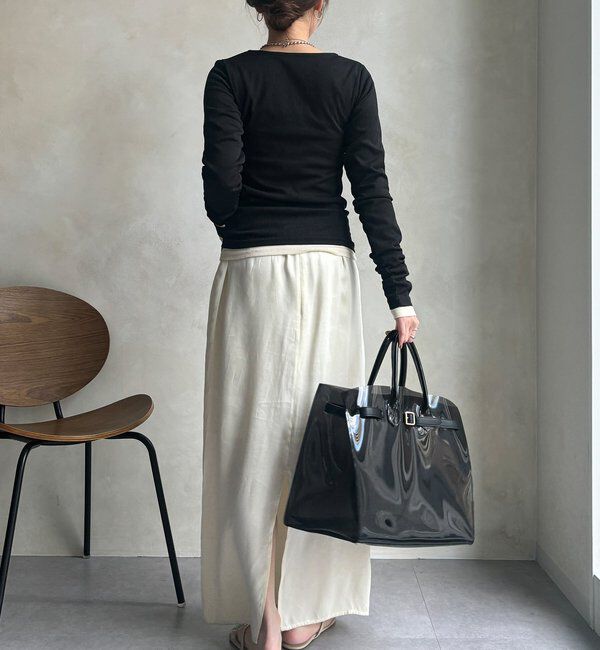  「【WEB限定】ヘンリーネックリブニット」|ニット・セーター|