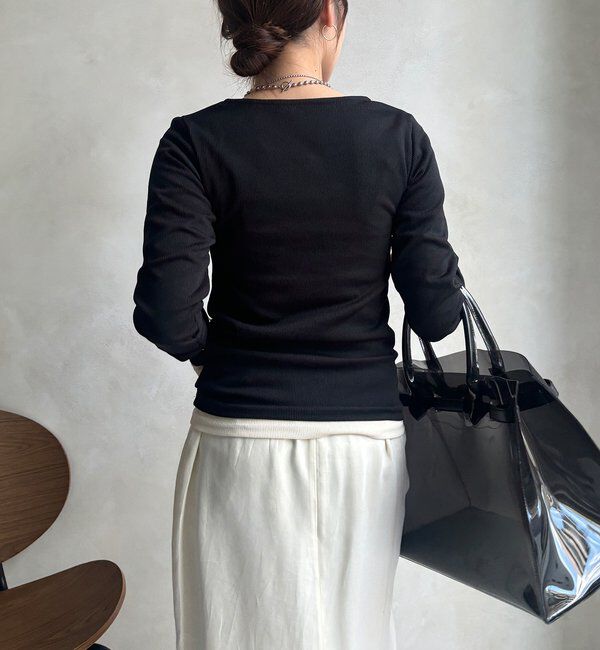  「【WEB限定】ヘンリーネックリブニット」|ニット・セーター|