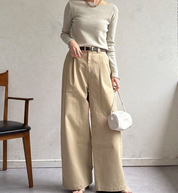  「【REI企画カラーあり】スクエアニットロングスリーブプルオーバー」|ニット・セーター|