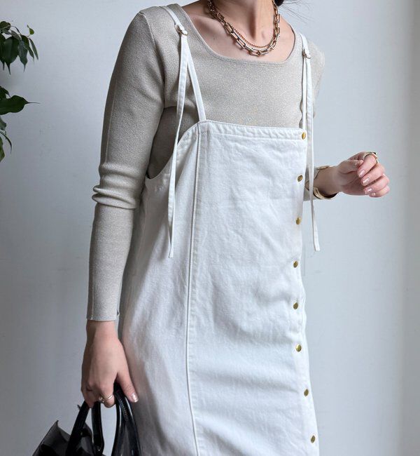  「【REI企画カラーあり】スクエアニットロングスリーブプルオーバー」|ニット・セーター|