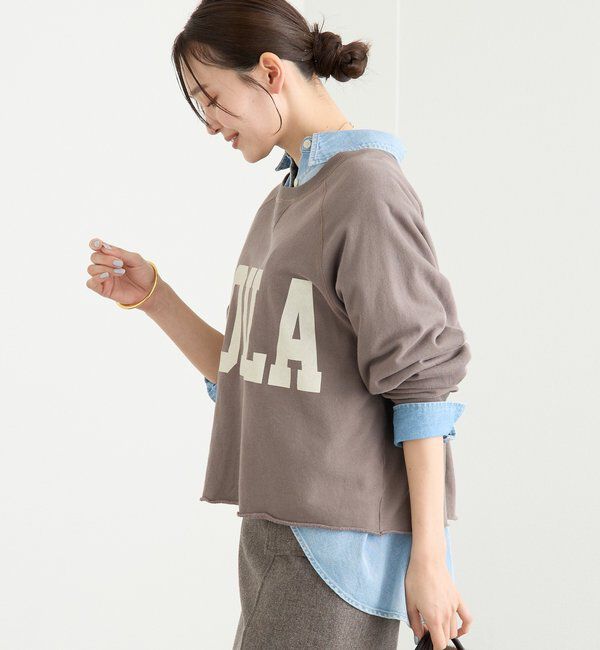  「【新色追加/Yossshiiii企画】ワイドロゴカットオフスエット」|Tシャツ・カットソー|