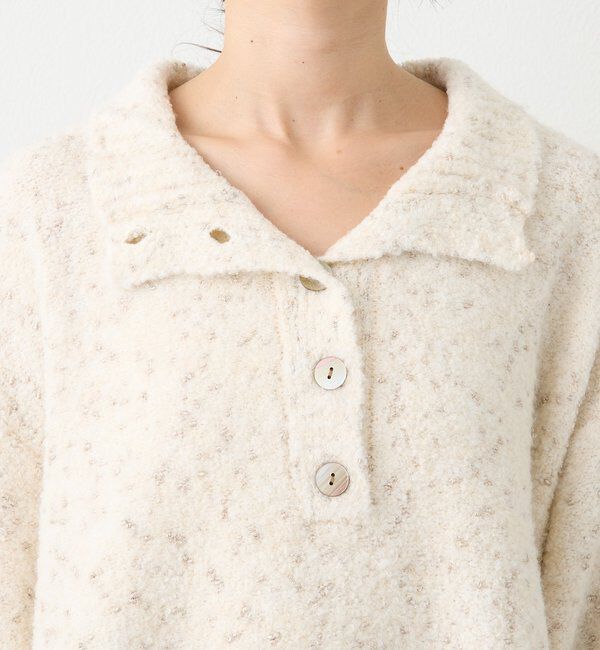  「【キャッチーな編地】ラメノット2wayタートル」|ニット・セーター|