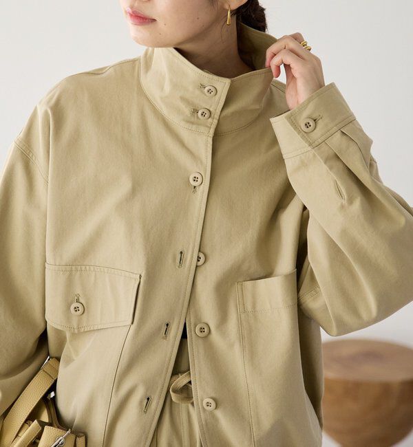  「予約【A・MONN(アモン)】ミリタリースタンドシャツ」|シャツ・ブラウス|