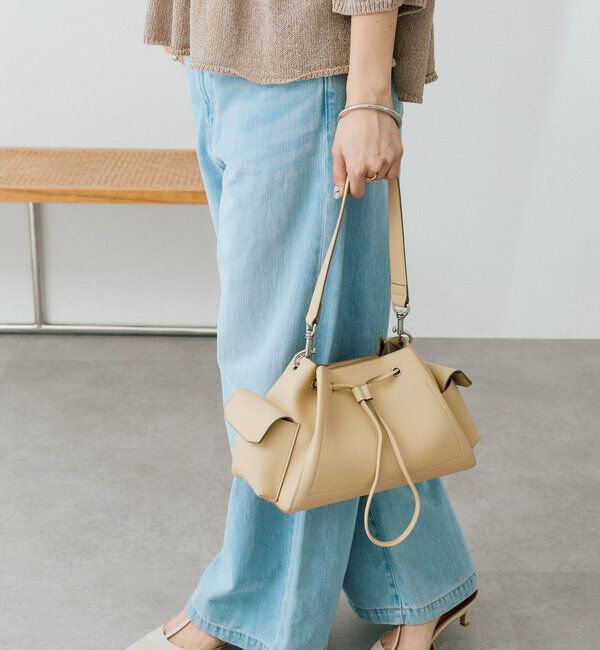  「予約【収納力抜群】2WAYサイドポケット巾着ショルダー」|ショルダー・メッセンジャー|