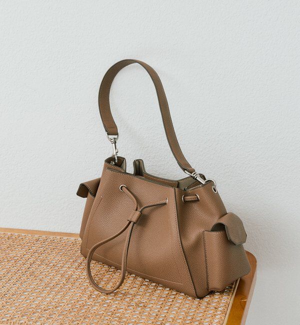  「予約【収納力抜群】2WAYサイドポケット巾着ショルダー」|ショルダー・メッセンジャー|