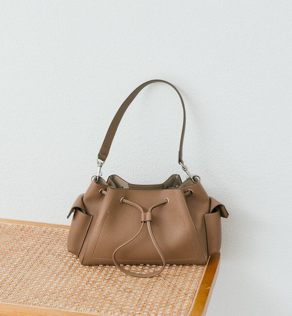  「予約【収納力抜群】2WAYサイドポケット巾着ショルダー」|ショルダー・メッセンジャー|