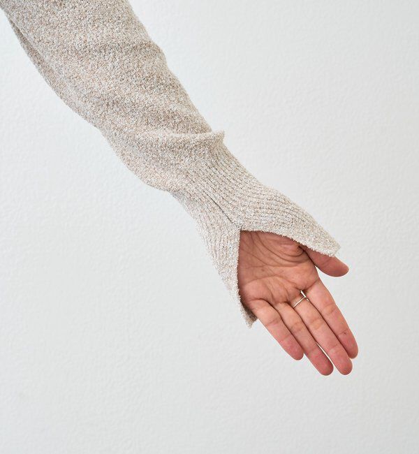  「予約【大人のこなれ感】メランジブークレーZIPニット」|カーディガン|