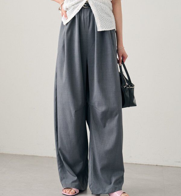  「ベルト付きボリュームスラックス」|チノ|