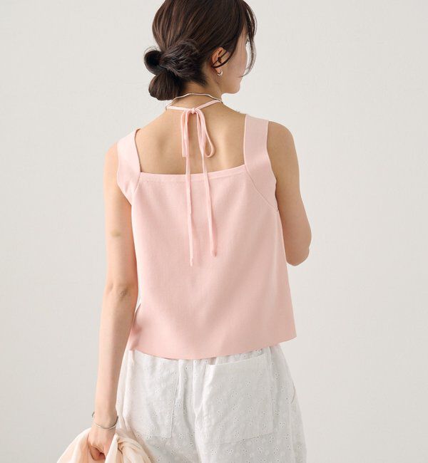  「ホルターニットタンクトップ」|キャミソール|