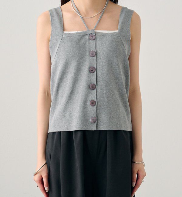  「ホルターニットタンクトップ」|キャミソール|