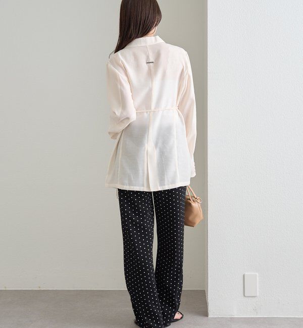  「裾ギャザーリブパンツ」|チノ|