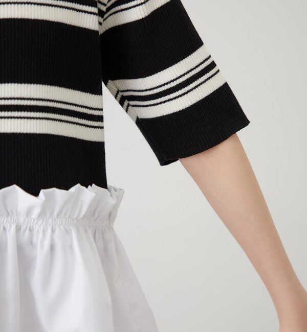  「ペプラム半袖ニット」|ニット・セーター|