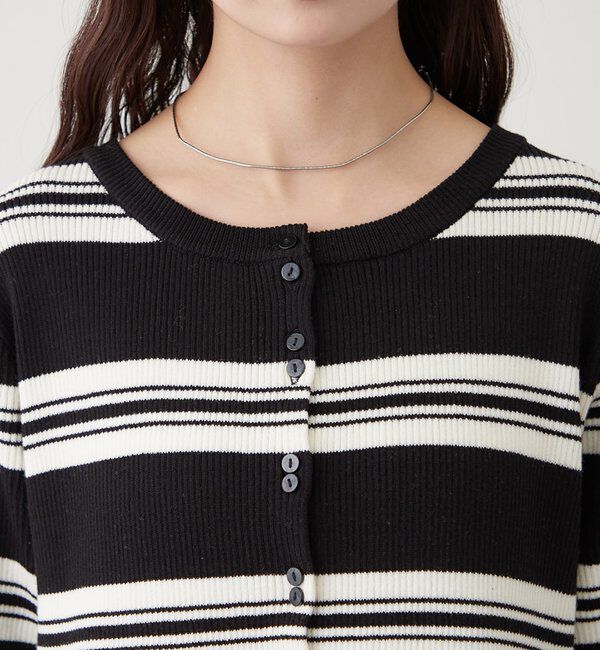  「ペプラム半袖ニット」|ニット・セーター|