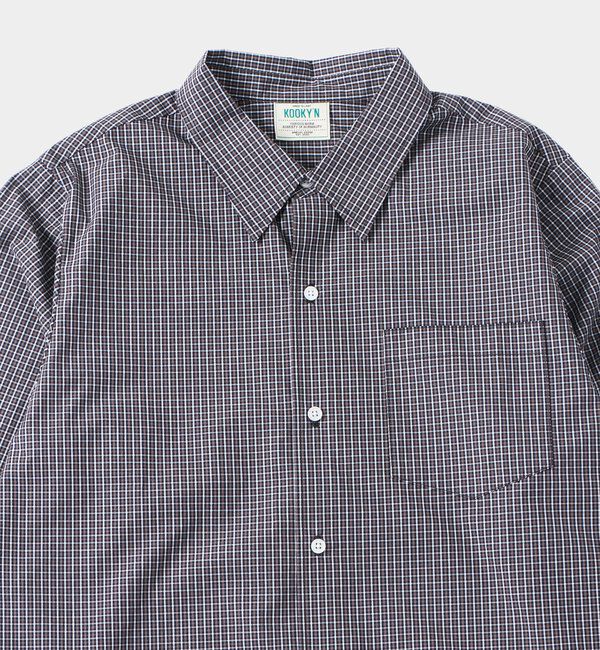  「【KOOKY'N/クーキー】クロップドチェックシャツ　※２サイズ展開」|シャツ・ブラウス|