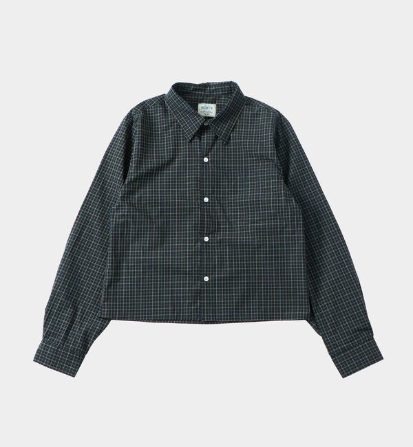  「【KOOKY'N/クーキー】クロップドチェックシャツ　※２サイズ展開」|シャツ・ブラウス|